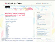 Tablet Screenshot of primulvot2009.wordpress.com