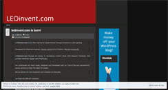 Desktop Screenshot of ledinvent.wordpress.com