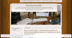 Desktop Screenshot of fromelenasdesk.wordpress.com