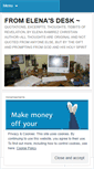 Mobile Screenshot of fromelenasdesk.wordpress.com
