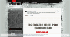 Desktop Screenshot of fpscreator.wordpress.com