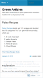 Mobile Screenshot of greenarticles.wordpress.com
