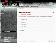 Tablet Screenshot of greenarticles.wordpress.com