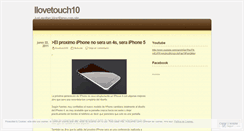 Desktop Screenshot of ilovetouch10.wordpress.com
