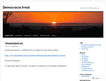 Tablet Screenshot of democraciairreal.wordpress.com