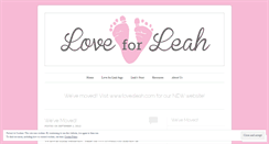 Desktop Screenshot of loveforleah.wordpress.com