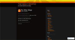 Desktop Screenshot of dailycryptic.wordpress.com