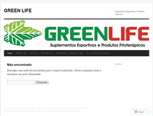Tablet Screenshot of greenlifesuplementos.wordpress.com