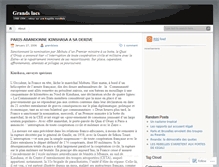 Tablet Screenshot of grandslacs.wordpress.com