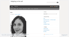 Desktop Screenshot of hedgehogonthewall.wordpress.com