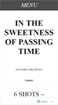 Mobile Screenshot of inthesweetnessofpassingtime.wordpress.com