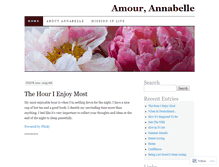 Tablet Screenshot of amourannabelle.wordpress.com