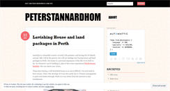 Desktop Screenshot of peterstannardhom.wordpress.com