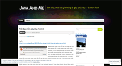 Desktop Screenshot of javaandme.wordpress.com