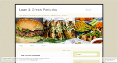 Desktop Screenshot of leangreenpotlucks.wordpress.com