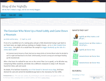 Tablet Screenshot of nightflyblog.wordpress.com