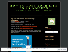 Tablet Screenshot of howtoloseyourlifetoanmmorpg.wordpress.com