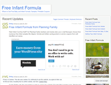 Tablet Screenshot of freeinfantformula.wordpress.com