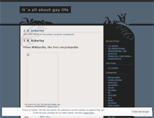 Tablet Screenshot of gayculture.wordpress.com