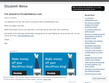 Tablet Screenshot of elizabethweise.wordpress.com