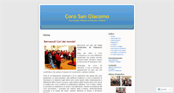 Desktop Screenshot of corosangiacomo.wordpress.com