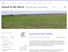 Tablet Screenshot of aimedattheheart.wordpress.com