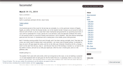 Desktop Screenshot of locomote.wordpress.com