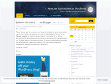 Tablet Screenshot of noticiasastronomicas.wordpress.com