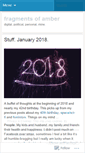Mobile Screenshot of fragmentsofamber.wordpress.com