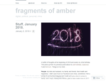 Tablet Screenshot of fragmentsofamber.wordpress.com