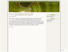 Tablet Screenshot of cypruslawblog.wordpress.com