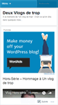 Mobile Screenshot of deuxvlogsdetrop.wordpress.com
