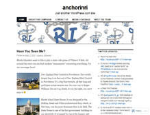 Tablet Screenshot of anchorinri.wordpress.com