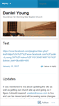 Mobile Screenshot of danielyoungsoundman.wordpress.com