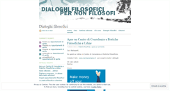 Desktop Screenshot of dialoghifilosofici.wordpress.com