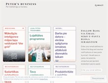Tablet Screenshot of petersbusinessideas.wordpress.com