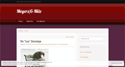 Desktop Screenshot of meyers6mile.wordpress.com