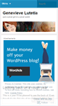 Mobile Screenshot of genevievelutetia.wordpress.com