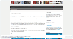 Desktop Screenshot of livingscript.wordpress.com