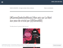 Tablet Screenshot of gamesgeeksandmusic.wordpress.com