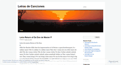 Desktop Screenshot of letrasymas.wordpress.com