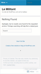 Mobile Screenshot of lemilitantblog.wordpress.com