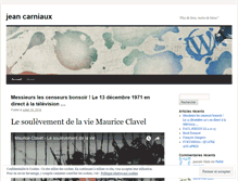 Tablet Screenshot of jeancarniaux.wordpress.com