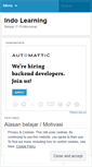 Mobile Screenshot of indolearning.wordpress.com