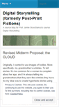 Mobile Screenshot of postprintfictions.wordpress.com