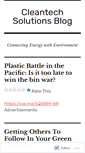 Mobile Screenshot of cleantechsolutions.wordpress.com