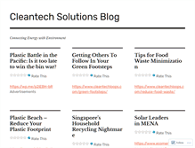 Tablet Screenshot of cleantechsolutions.wordpress.com