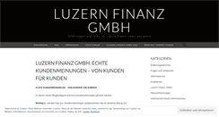 Desktop Screenshot of luzernfinanz.wordpress.com