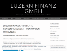 Tablet Screenshot of luzernfinanz.wordpress.com