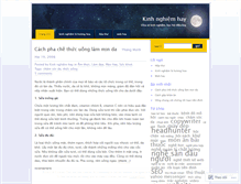 Tablet Screenshot of kinhnghiemhay.wordpress.com